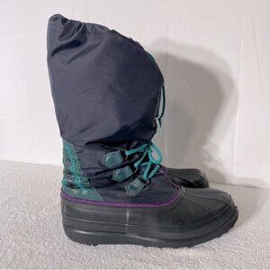 Vintage Sorel Navy Blue insulated Winter Boots 11